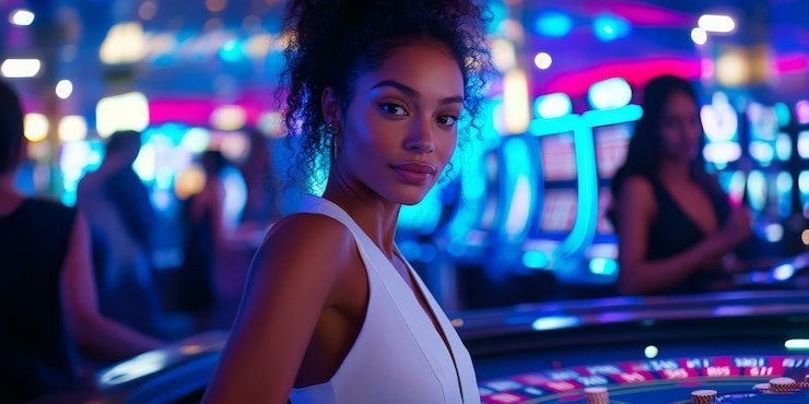 Antarmuka Live Casino interaktif dengan dealer langsung yang memberikan pengalaman realistis